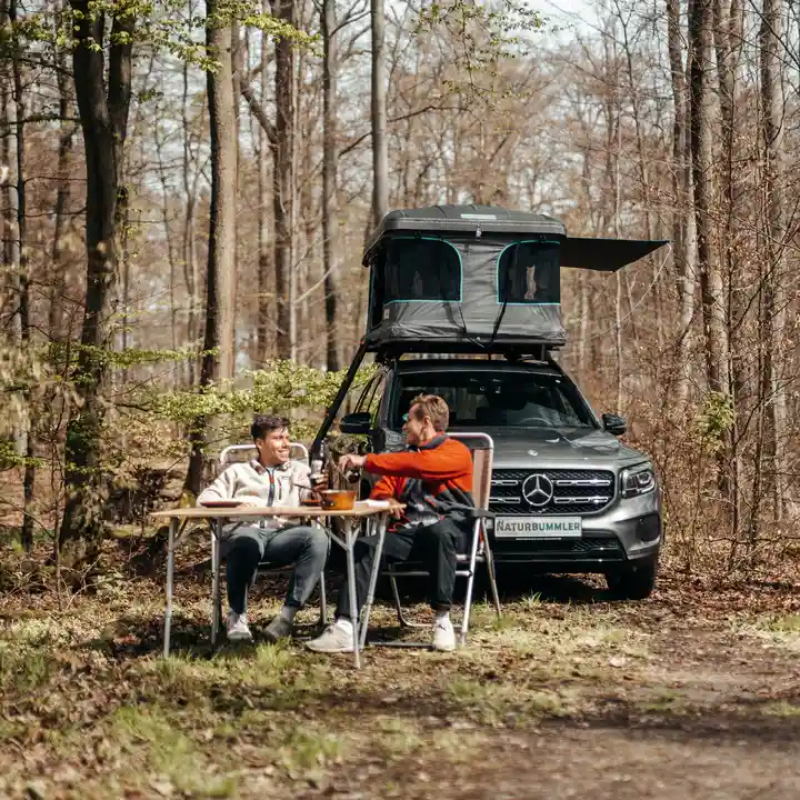 Naturbummler Hartschalendachzelt Flitzer I XXL Männer Wald Campingmöbel