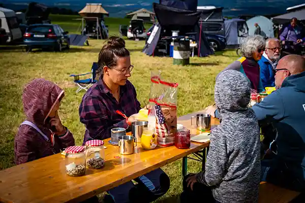 DACHZELT CAMP Thüringen Food