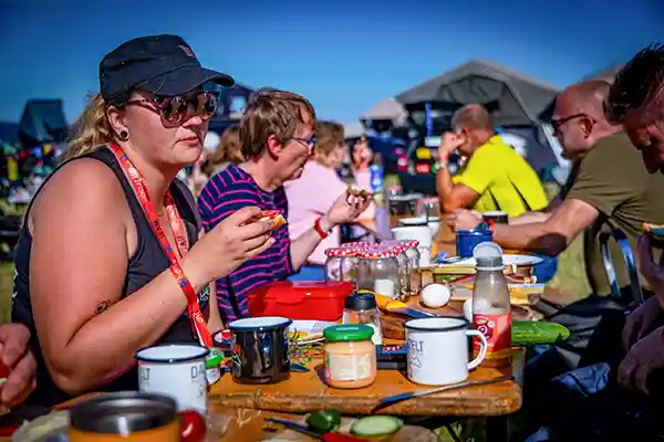 DACHZELT CAMP Thüringen Food