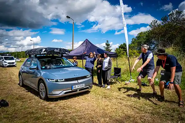 DACHZELT CAMP Thüringen Lagerfeuer