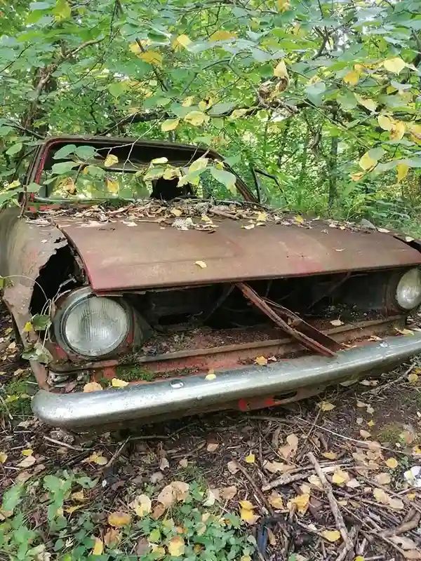 Dachzelt Reise Schweden Autofriedhof