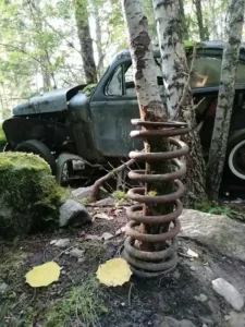 Dachzelt Reise Schweden Autofriedhof