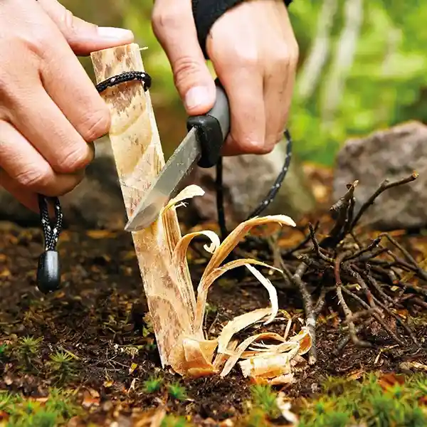 kienspan anzünder natürlich holz feuer lagerfeuer kochen unterwegs feuerküche camping outdoor zubehör