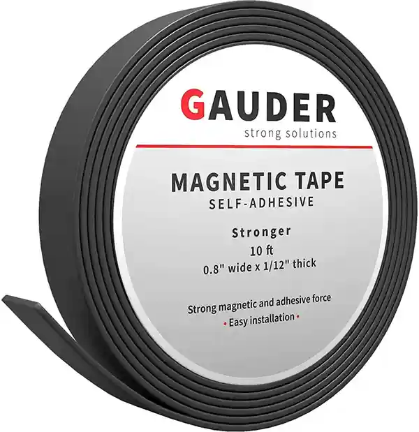 GAUDER Magnetband selbstklebend I Magnetstreifen I Magnetklebeband (20mm x 3m)