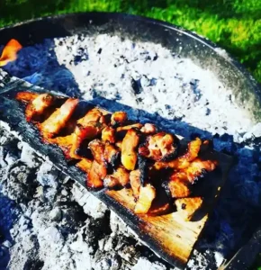 Asado gauchostyle feuerküche spezialiät südamerika