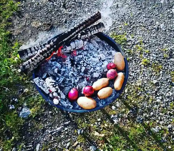 Asado feuerküche gaucho typisch südamerikanisch