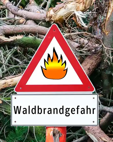 Waldbrandgefahr kochen unterwegs kochen im Wald