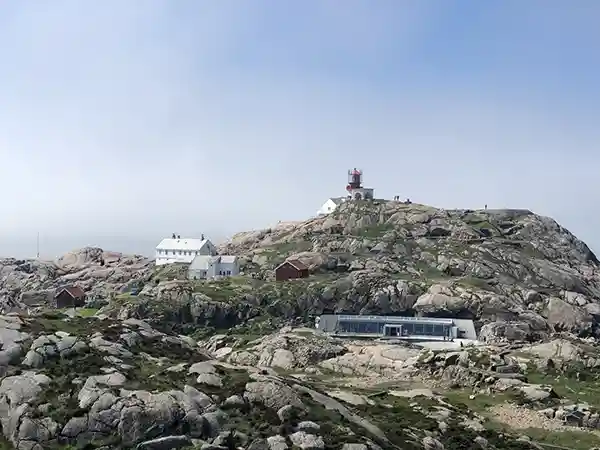 Steine und felsen leuchtturm Lindesnes Fjord Norwegen