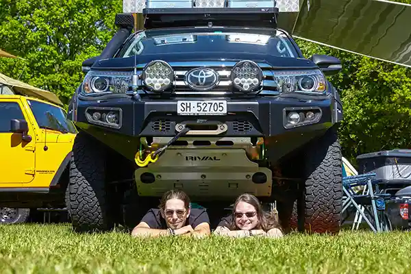 Markus & Mariannes Toyota Hilux mit Dachzelt