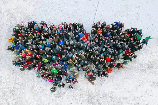 Gruppenfoto teilnehmer dachzelt winter camp 2019