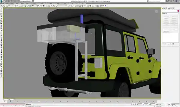 Modell Jeep mit standheizung im FX Artist