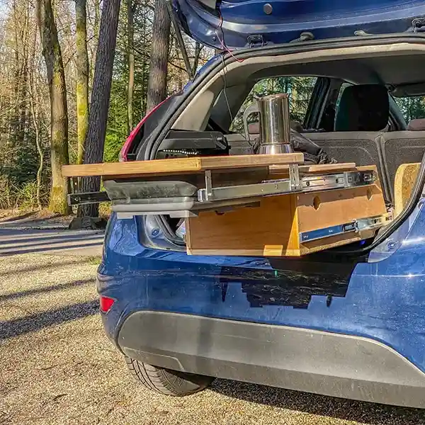 auszug dachzelt auto holz