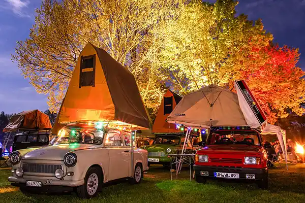 Dachzelt Festival 2019 dachzelt haendler meile trabbi mit dachzelt