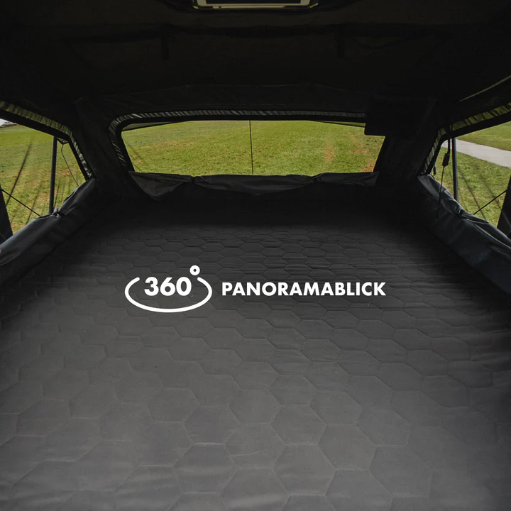 Naturbummler hybrid dachzelt alu-loft XXL 4 personen innenansicht