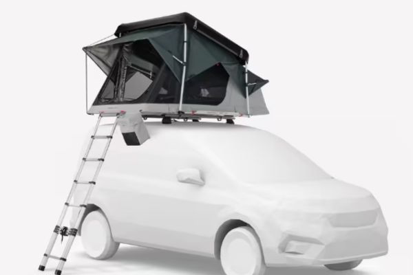 Decathlon Dachzelt ABS Hartschale Fresh & Black - Quechua × NaïtUp 2 Personen auf pkw