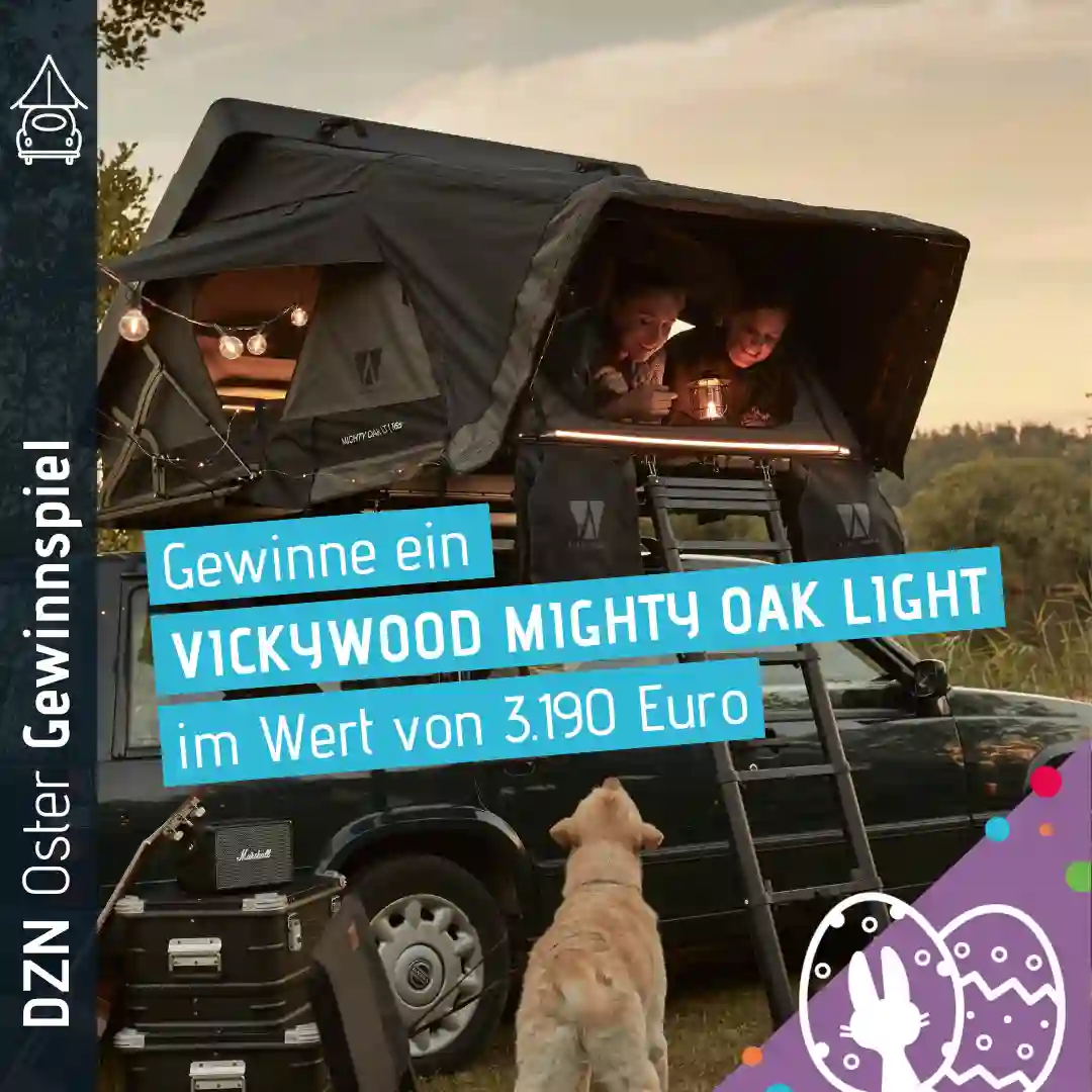Dachzeltnomaden Ostergewinnspiel Osterei 10 VICKYWOOD Dachzelt