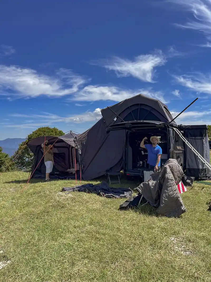 DACHZELT CAMP Italia Forte Leone Anreise