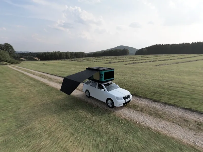 femkesrooftoptents Miles Starling + Kajto Markise