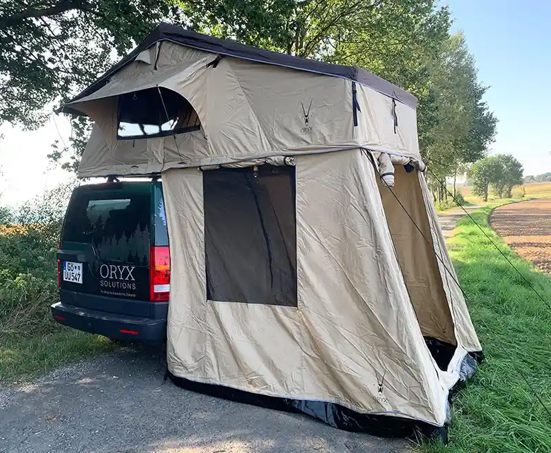 oryx solutions overland klappdachzelt mit vorzelt kaufen