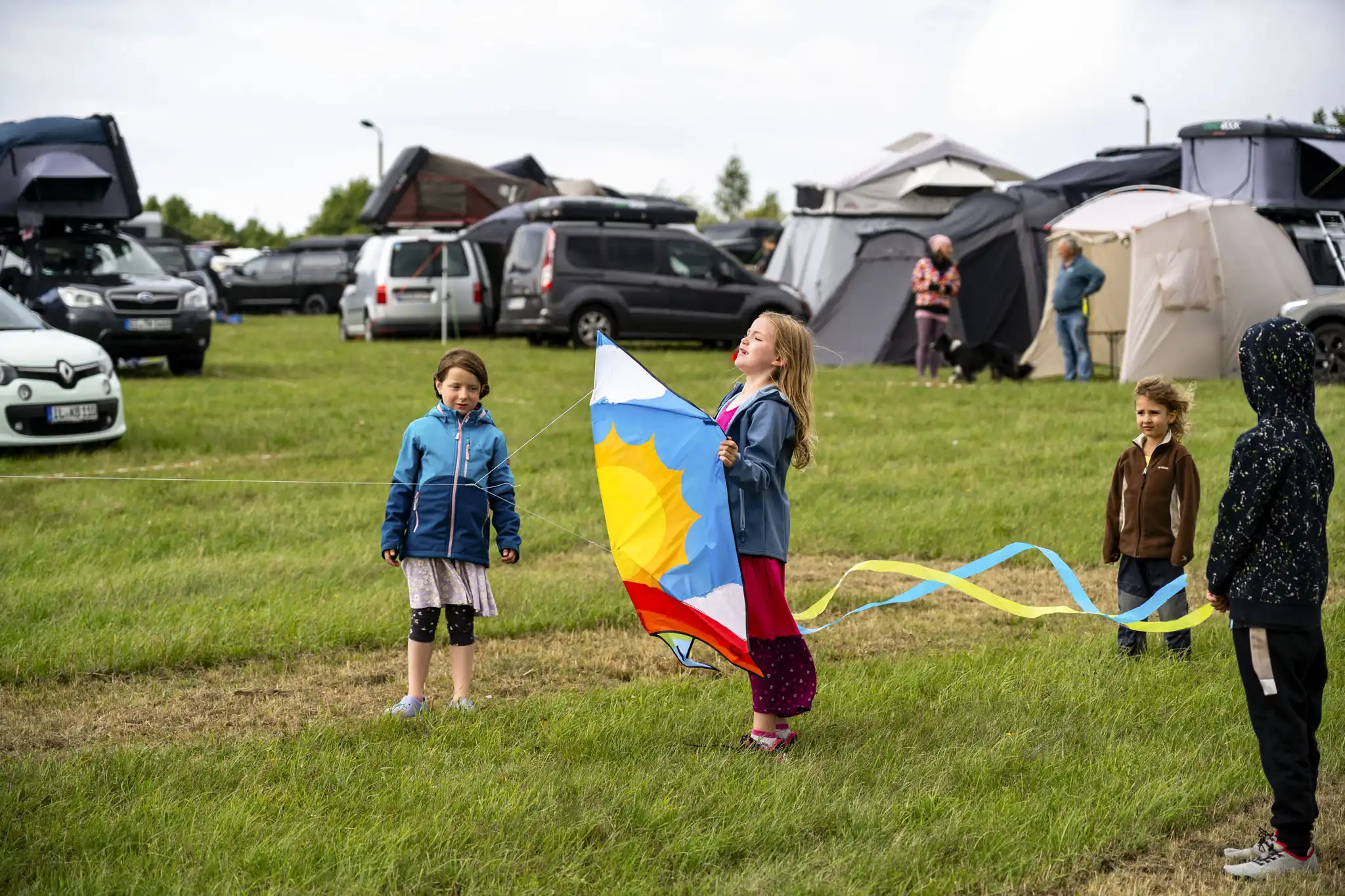 DACHZELT Sommer CAMP 2025 Drachen steigen