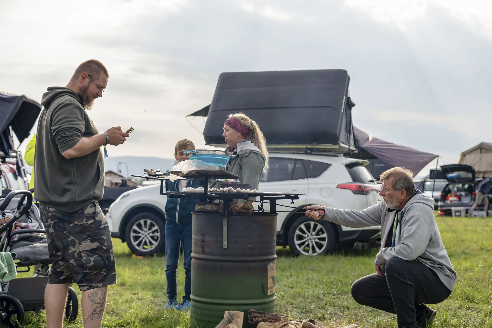DACHZELT Sommer CAMP 2025 Feuertonnen