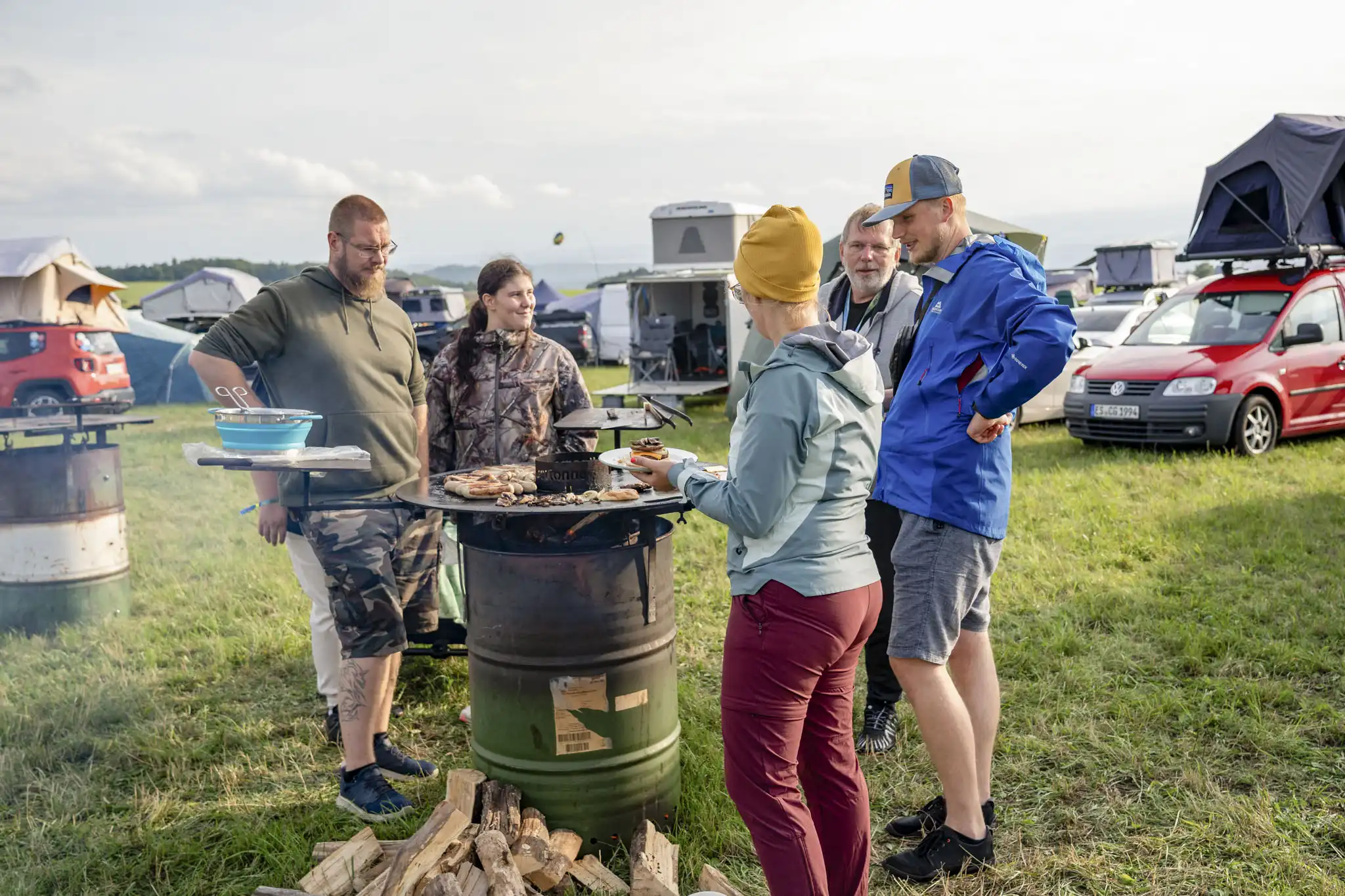DACHZELT Sommer CAMP 2025 Feuertonnen