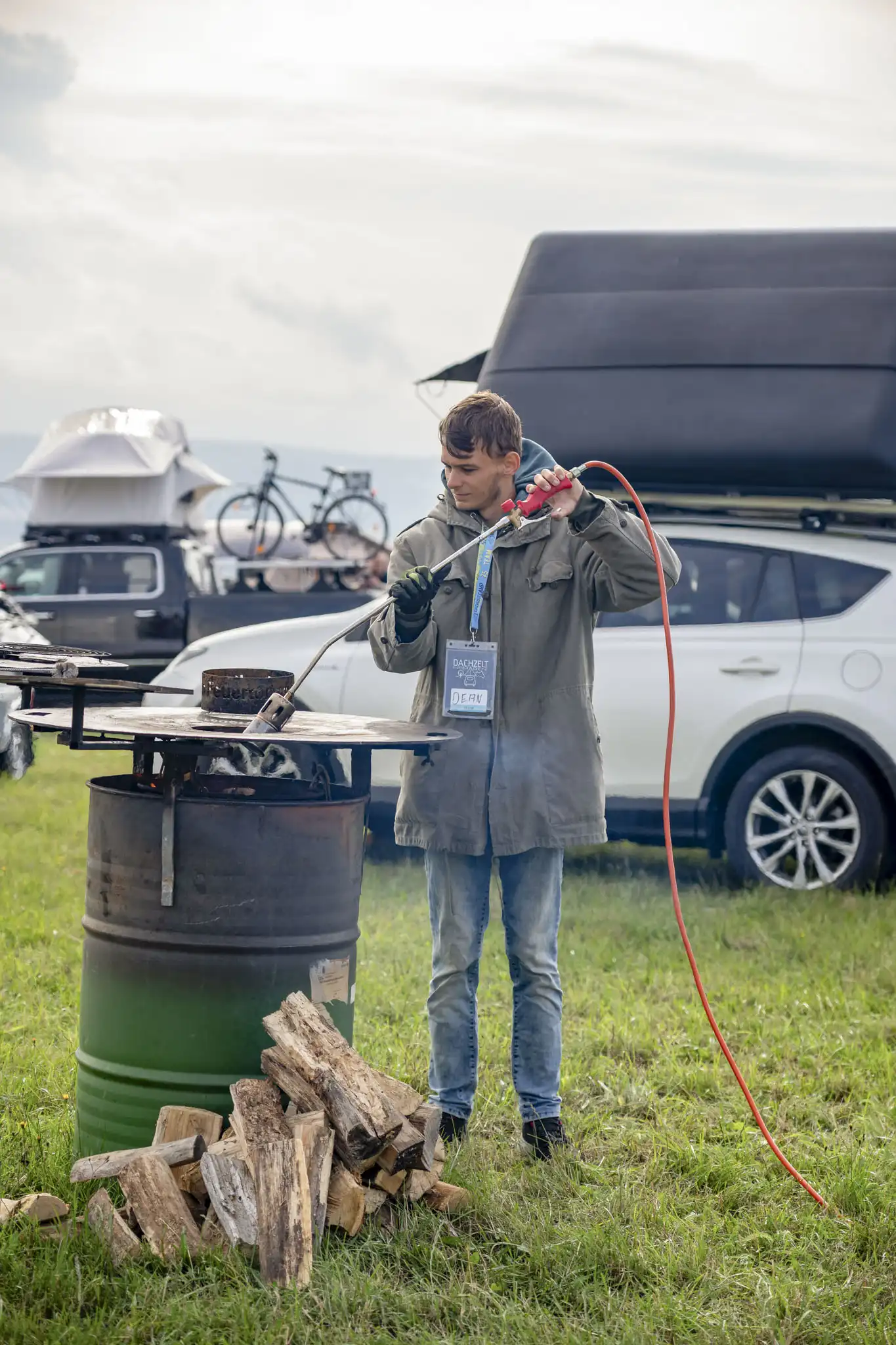 DACHZELT Sommer CAMP 2025 Feuertonnen