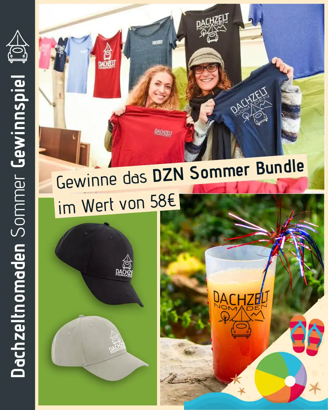 Dachzeltnomaden Sommergewinnspiel 2025 DZN Sommer Bundle