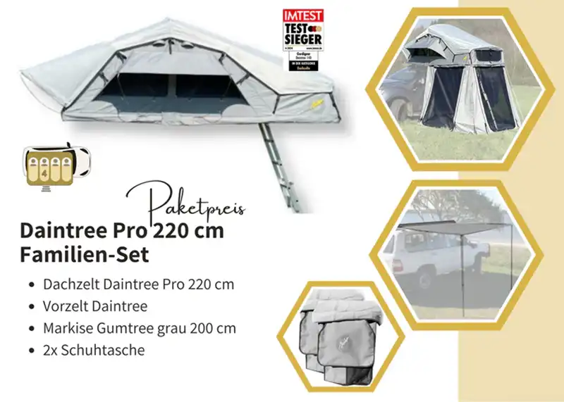 gordigear daintree 220 family set inklusive vorzelt markise schuhtaschen kaufen