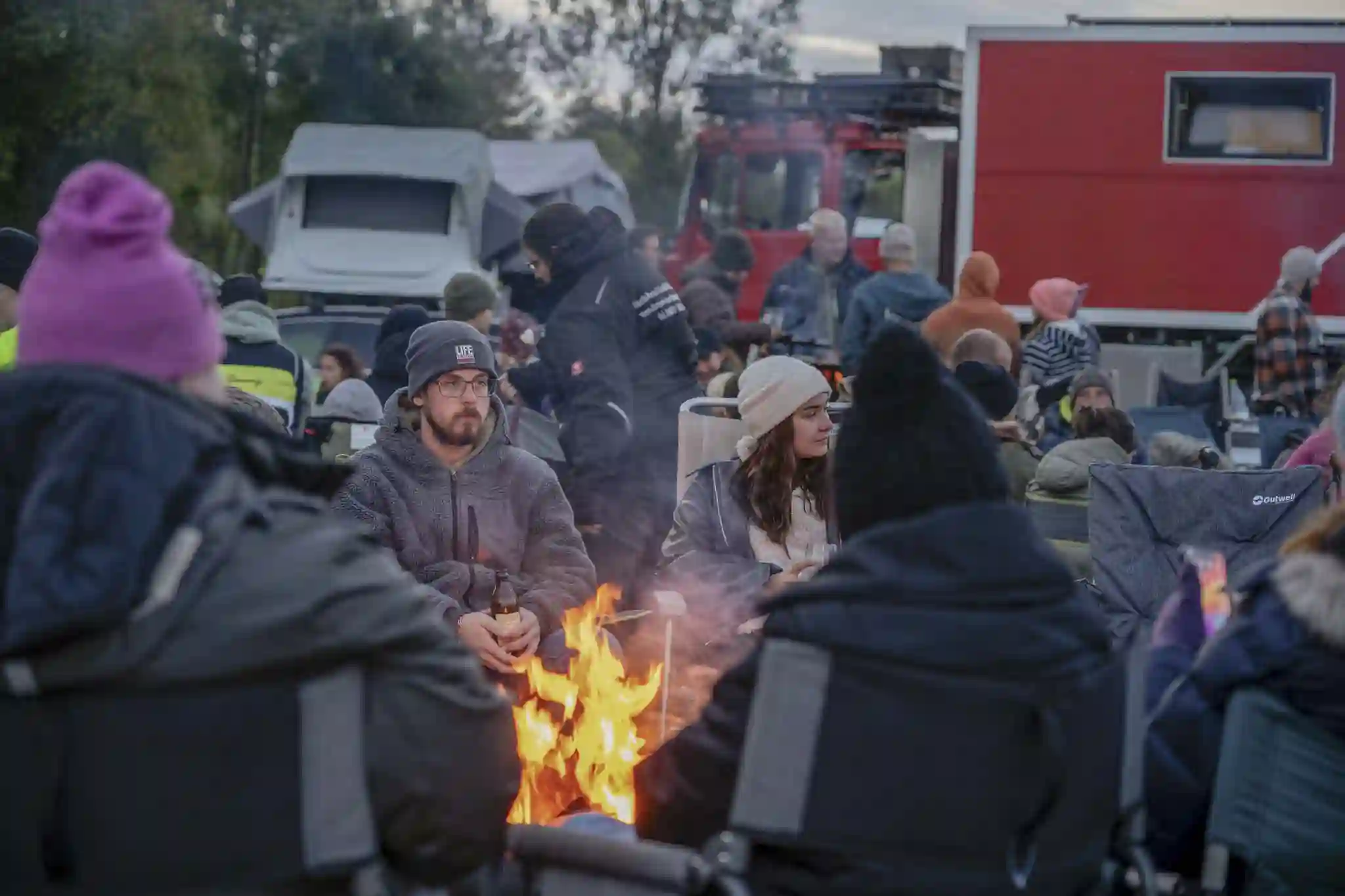 DACHZELT CAMP Bayern 25 Lagerfeuer