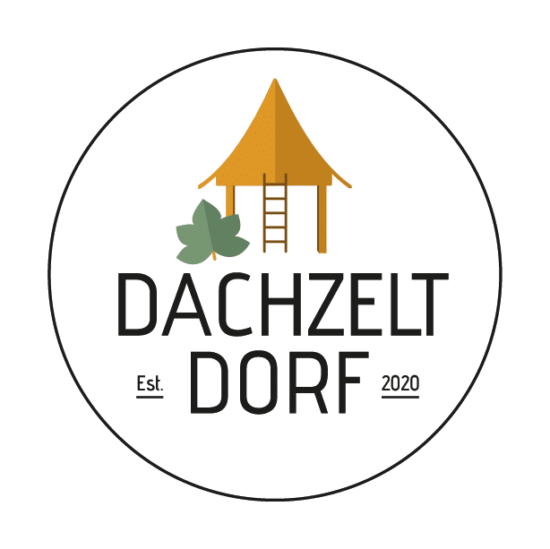 dachzelt dorf logo weisser hintergrund