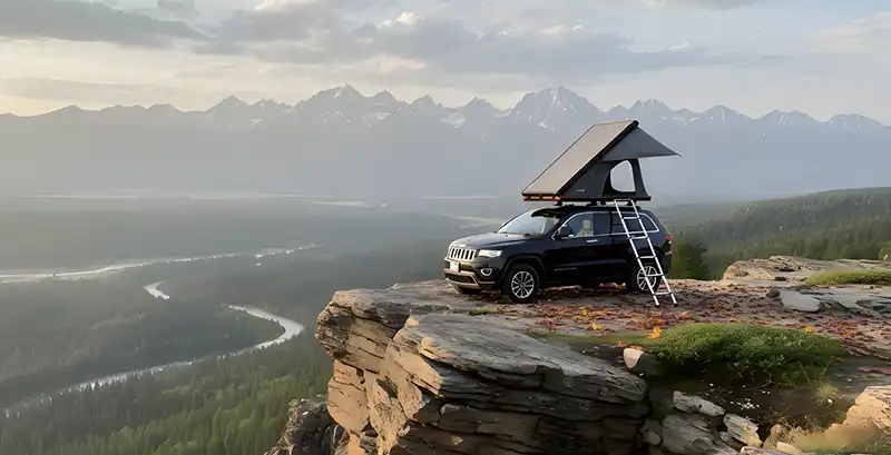 kingcamp dachzelte die groesse uebersicht alu dachzelt flach