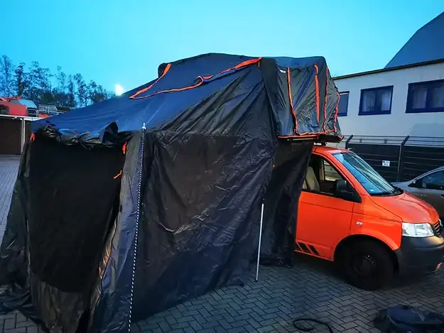 hartschalen klappdachzelt rodin adventures rodin pro mit vorzelt