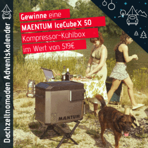 Dachzeltnomaden Adventskalender 2025 Maentum Kompressor Kühlbox
