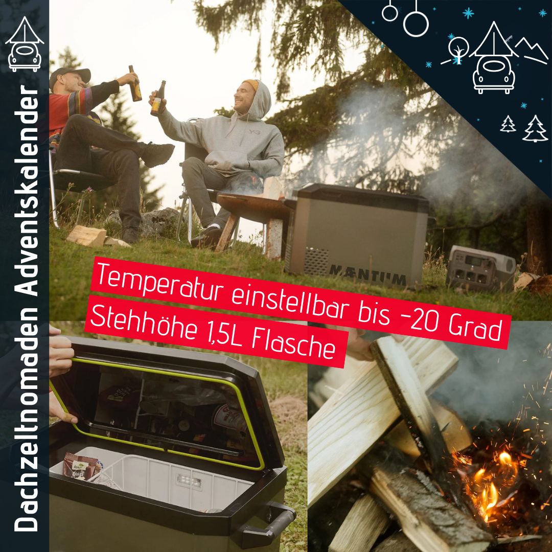 Dachzeltnomaden Adventskalender 2025 Maentum Kompressor Kühlbox