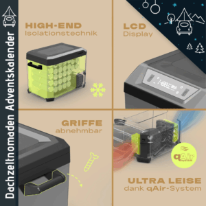Dachzeltnomaden Adventskalender 2025 Maentum Kompressor Kühlbox