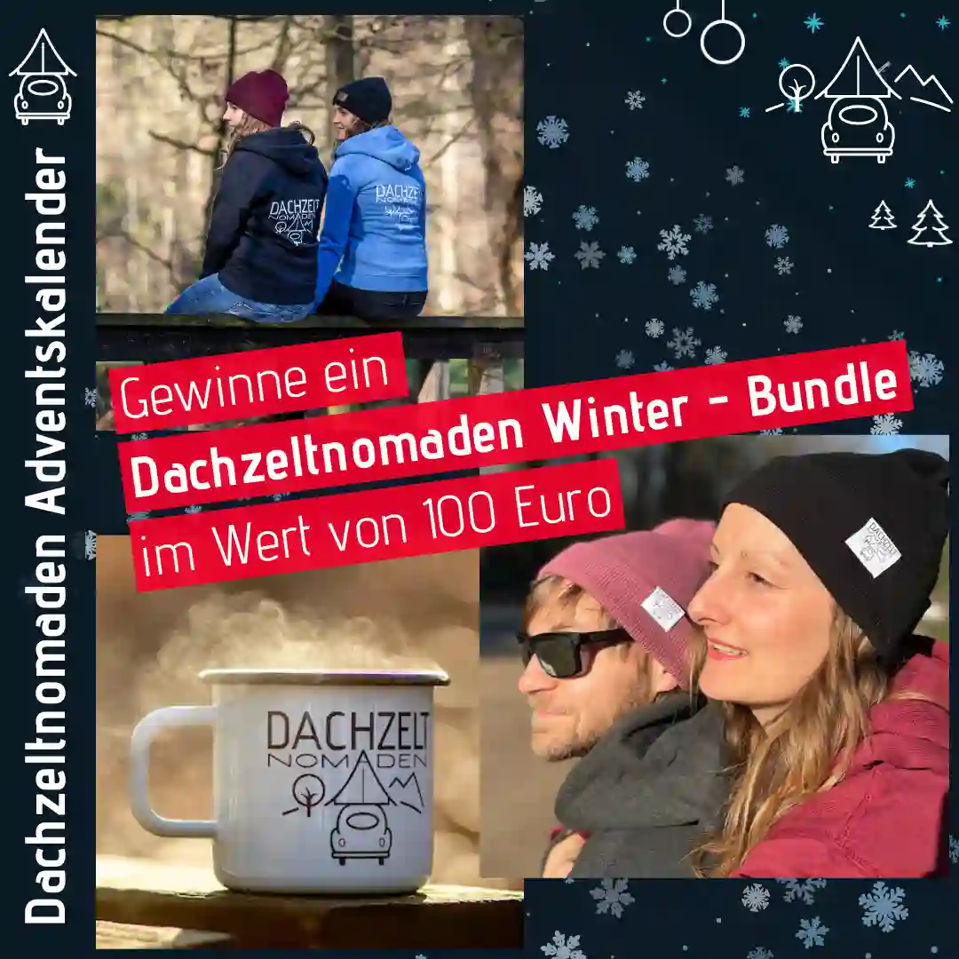 Dachzeltnomaden Adventskalender 2025 DZN Merch Winter Bundle