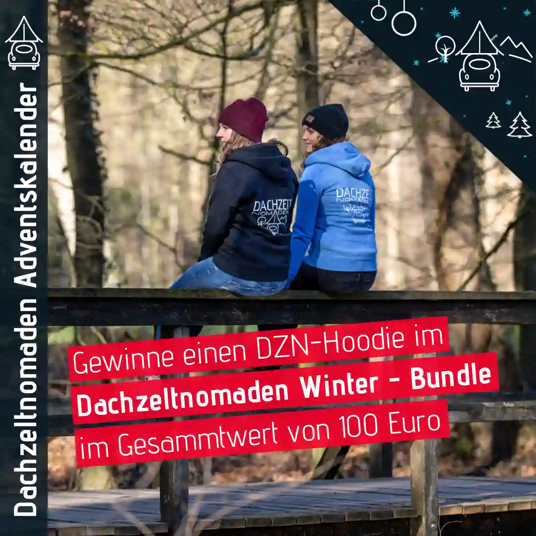 Dachzeltnomaden Adventskalender 2025 DZN Merch Winter Bundle