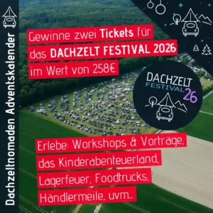 Dachzeltnomaden Adventskalender DZF26 Tickets