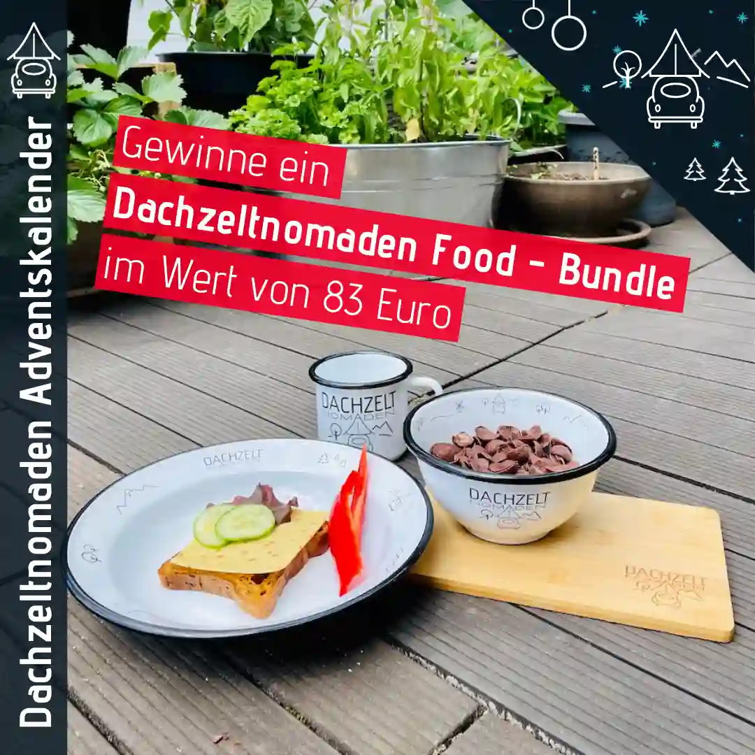 Dachzeltnomaden Adventskalender 2025 DZN Merch Food Bundle
