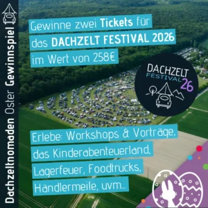 Dachzeltnomaden Ostergewinnspiel Osterei 4 DZF26 Tickets
