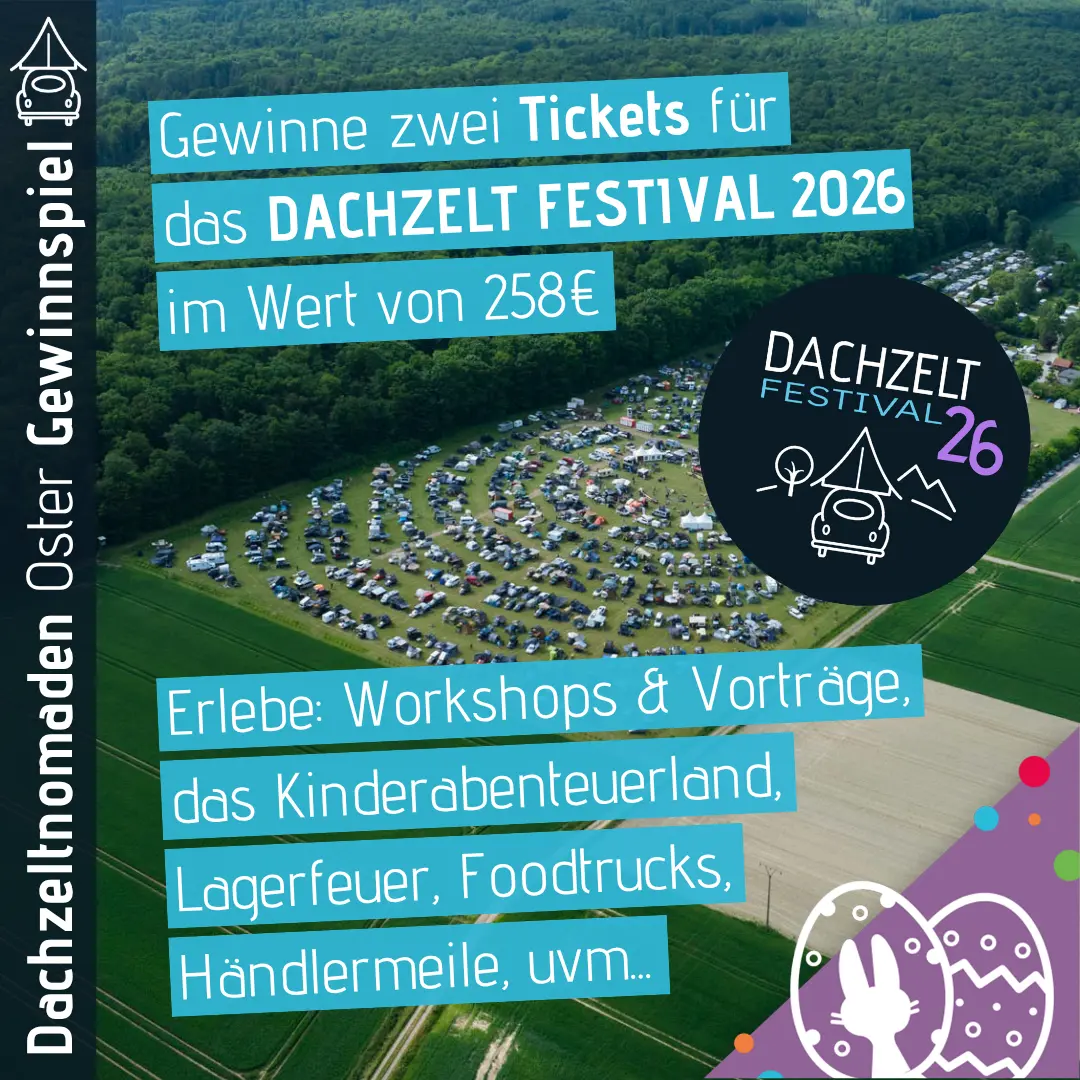 Dachzeltnomaden Ostergewinnspiel Osterei 4 DZF26 Tickets
