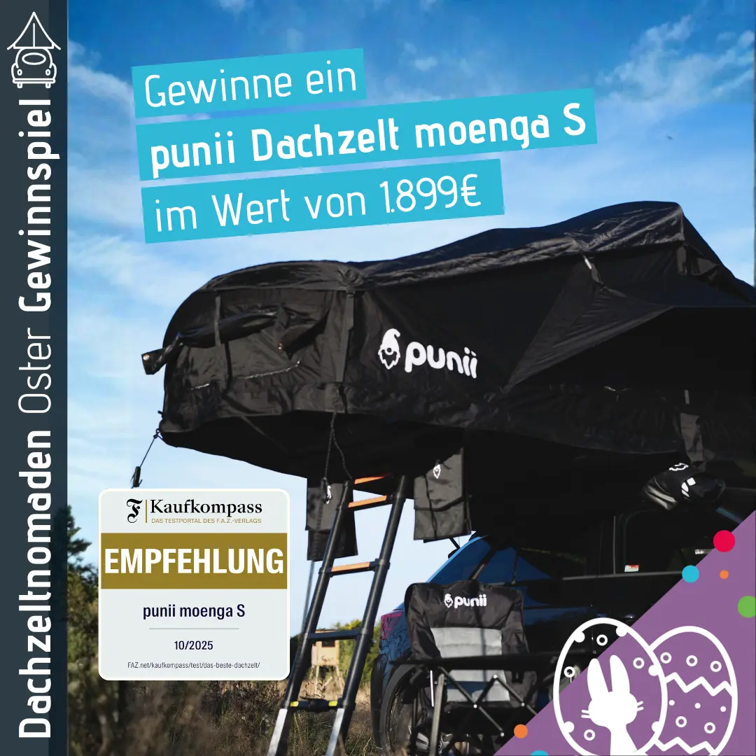 Dachzeltnomaden Ostergewinnspiel Osterei 3 punii Moenga S Dachzelt
