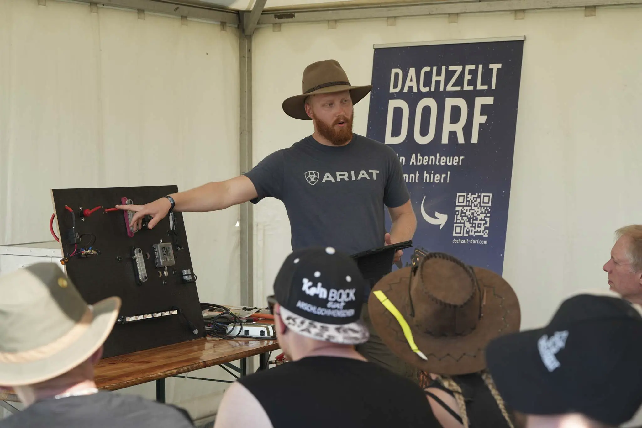 DACHZELT FESTIVAL 2026 Workshop Standheizung & Strom