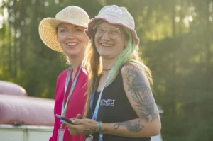 Luisa und Sibylle vom DZN Team