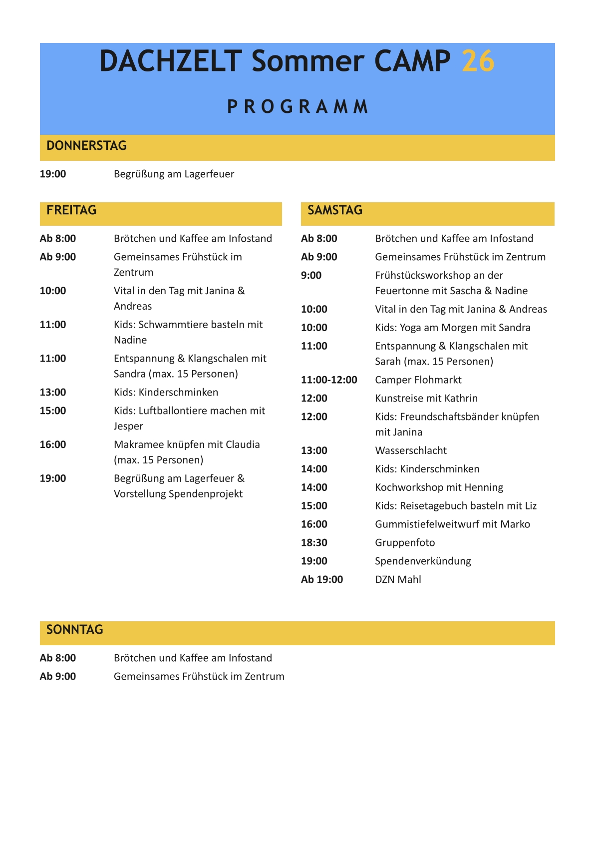 DACHZELT_Sommer_CAMP_26_Programm DACHZELT Sommer CAMP 2026 Programm