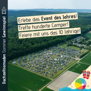 Dachzeltnomaden Sommer Gewinnspiel DACHZELT FESTIVAL 2027 Tickets