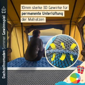 Gisatex Drywave Matratzenunterlage Dachzeltnomaden Sommer Gewinnspiel